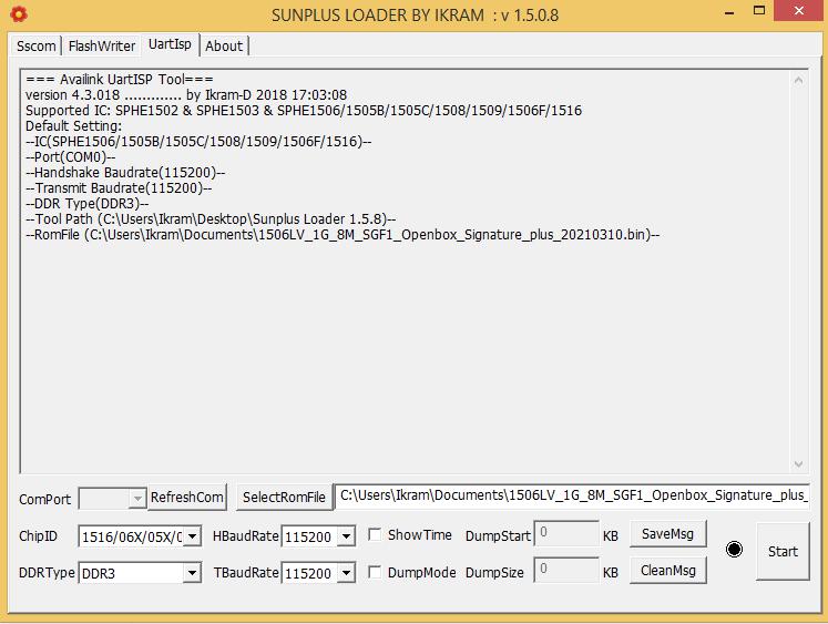 sunplus loader V1.5.0.8