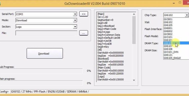 stb rs232 update tools download