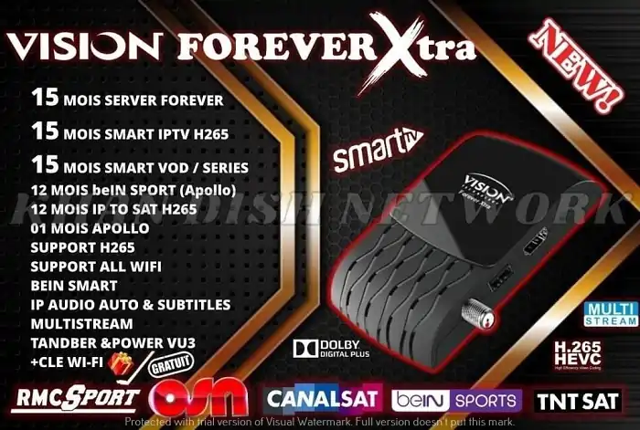 تحديث جديد لـجهاز VISION_Forever_Xtra_V147 بتاريخ