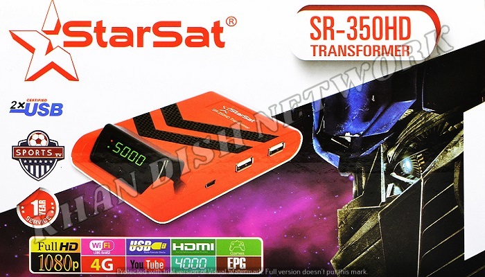 STARSAT SR-350HD Transformer SOFTWARE UPDATE