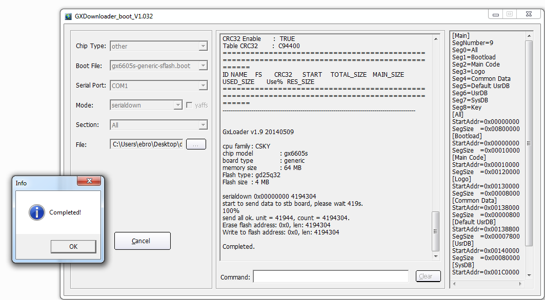 Gx6605s Downloader Version 1.032